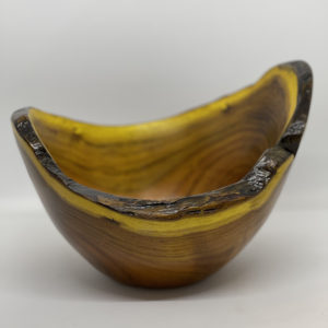 Large Natural Edge Mesquite Bowl