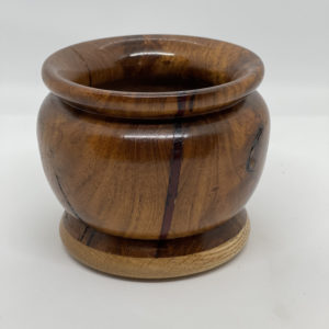 Pistachio Bowl with Oak Bottom