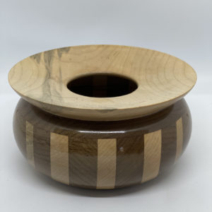 Maple and Walnut Laminated Vessel