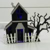 3D Haunted House Fairy Light Holder