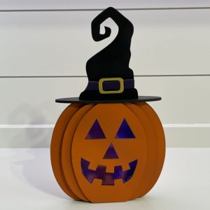 3D Jack-O-Lantern Fairy Light Holder – Small