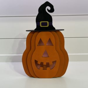 3D Jack-O-Lantern Fairy Light Holder - Large